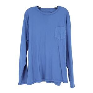 JOHNNIE-O Everton Long Sleeve Graphic Tee Wake Blue Crew Neck Men's 2XL